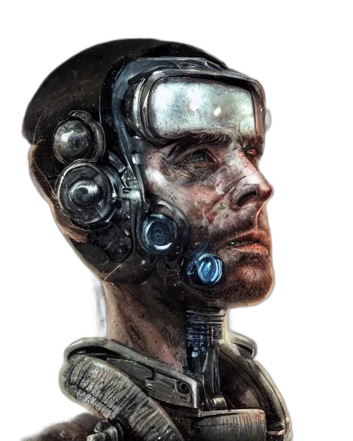 robot, face, mask, staff transparent PNG cut-out