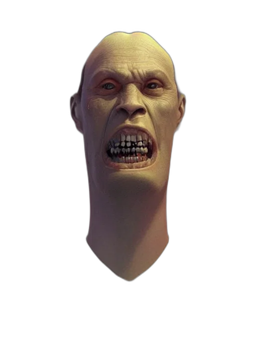 face, mask, creature, staff transparent PNG cut-out