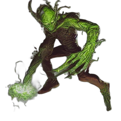 creature, staff, mask, dragon transparent PNG cut-out