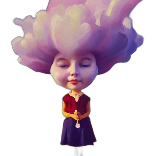 crown, hat, face, flower transparent PNG cut-out