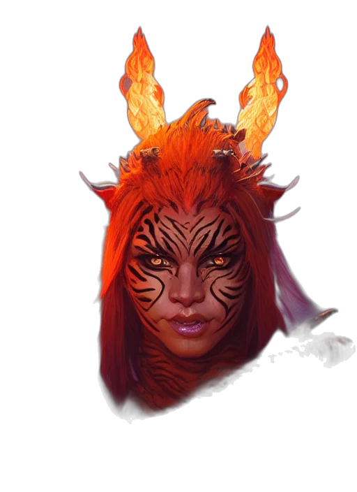 mask, dragon, face, creature transparent PNG cut-out
