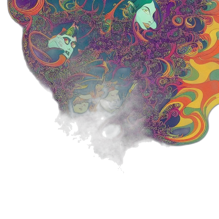 mask, hair, dragon, face transparent PNG cut-out