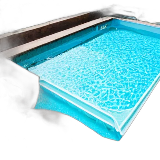 furniture, 3d render, photorealistic, underwater transparent PNG cut-out
