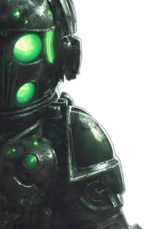robot, mask, concept art, comic book art transparent PNG cut-out