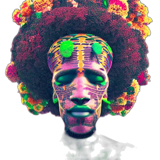 face, crown, mask, hair transparent PNG cut-out
