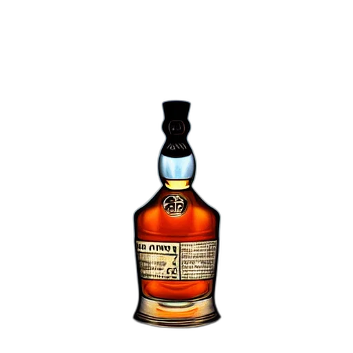 bottle, crown, weapon, 3d render transparent PNG cut-out