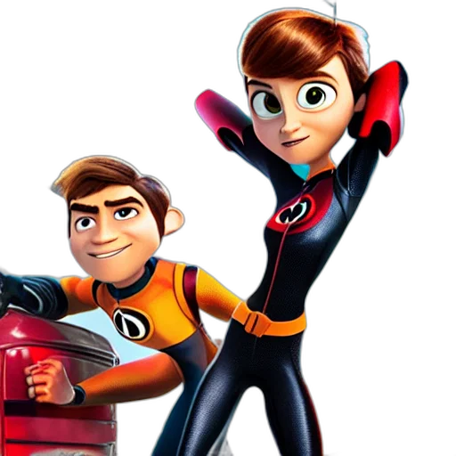 concept art, 3d render, cartoon, comic book art transparent PNG cut-out
