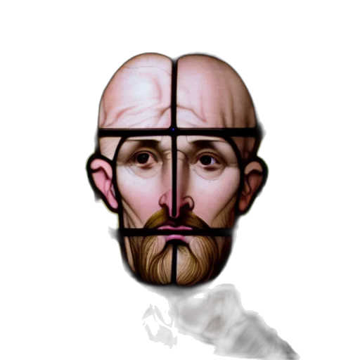 face, mask, staff, pixel art transparent PNG cut-out