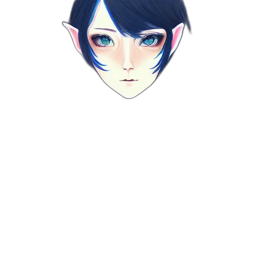 face, mask, staff, creature transparent PNG cut-out