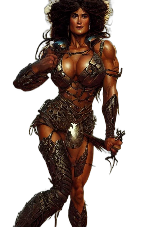 fantasy art, concept art, comic book art, cyberpunk transparent PNG cut-out