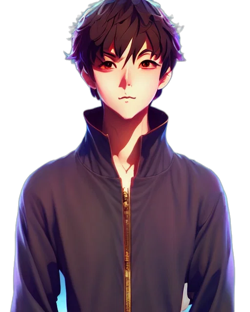 jacket, face, staff, mask transparent PNG cut-out