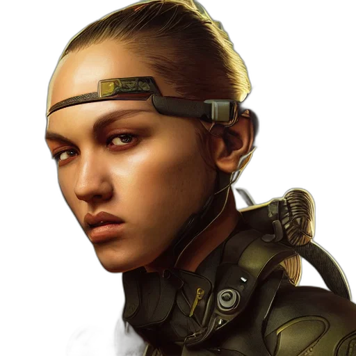 face, staff, robot, weapon transparent PNG cut-out