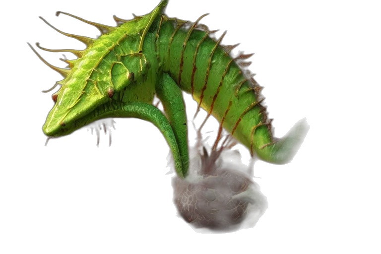 dragon, creature, animal, staff transparent PNG cut-out