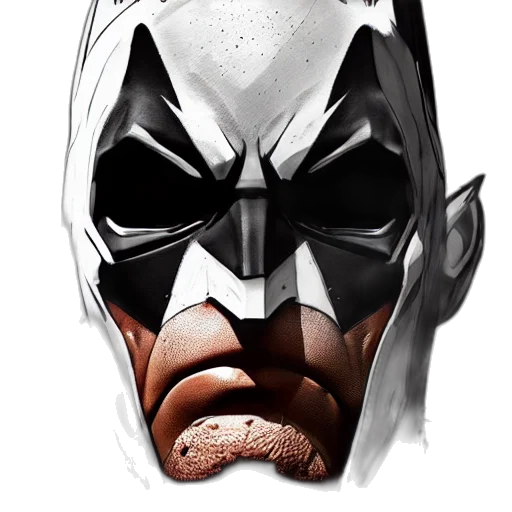 mask, face, comic book art, concept art transparent PNG cut-out