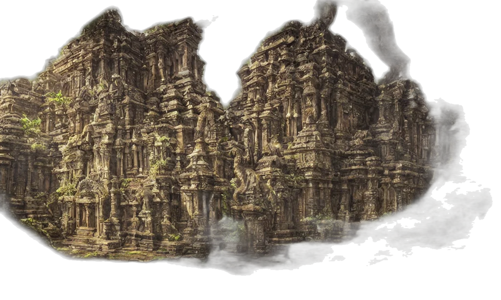 concept art, fantasy art, watercolor, 3d render transparent PNG cut-out