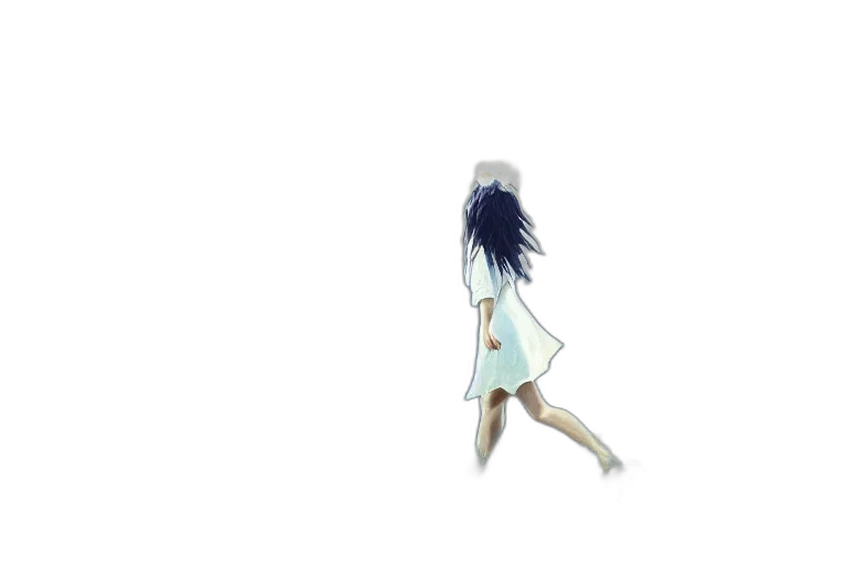 dress, hair, creature, umbrella transparent PNG cut-out