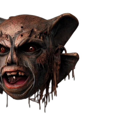 mask, face, creature, staff transparent PNG cut-out