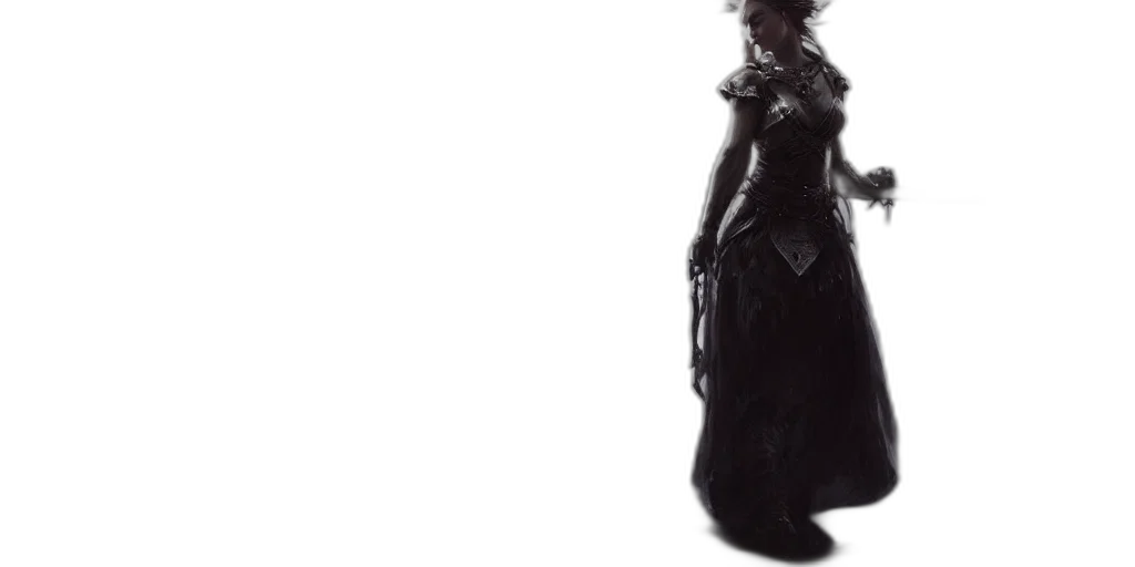 dress, sword, weapon, staff transparent PNG cut-out