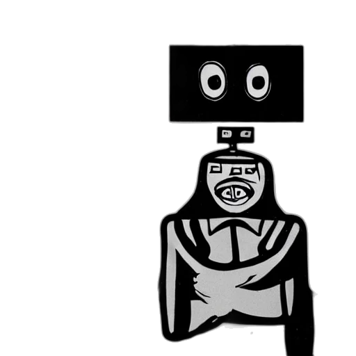 robot, mask, face, creature transparent PNG cut-out