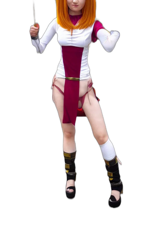 staff, robot, dress, concept art transparent PNG cut-out
