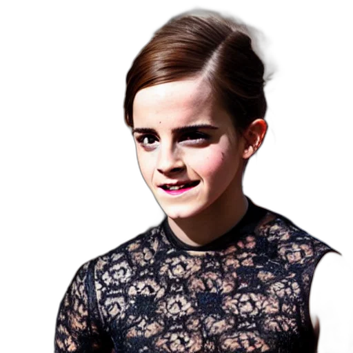 dress, face, hair, creature transparent PNG cut-out