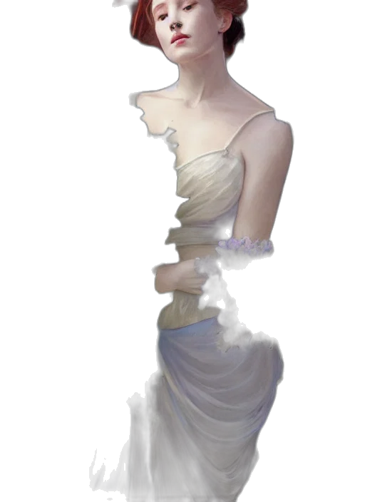 dress, staff, jewelry, crown transparent PNG cut-out