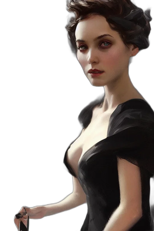 dress, hat, face, crown transparent PNG cut-out