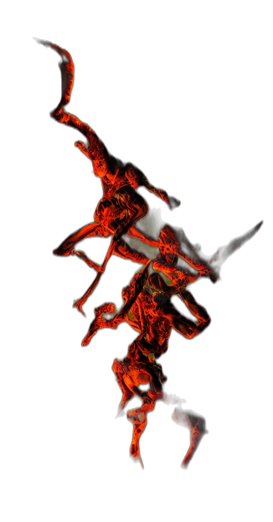 dragon, staff, weapon, creature transparent PNG cut-out