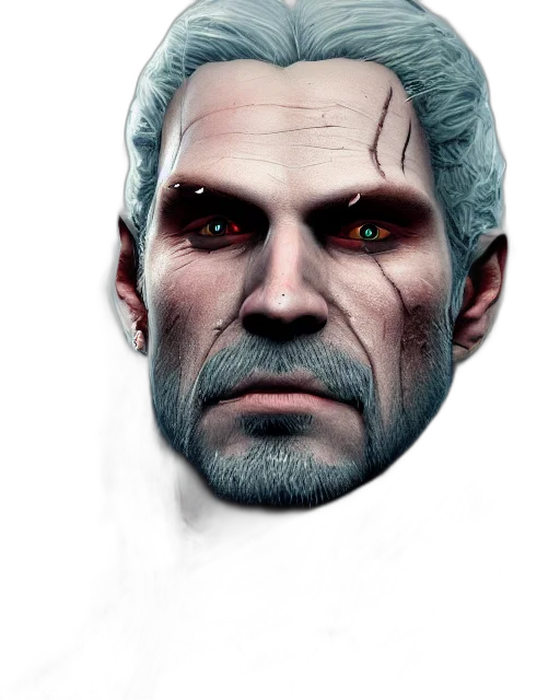 face, mask, creature, concept art transparent PNG cut-out