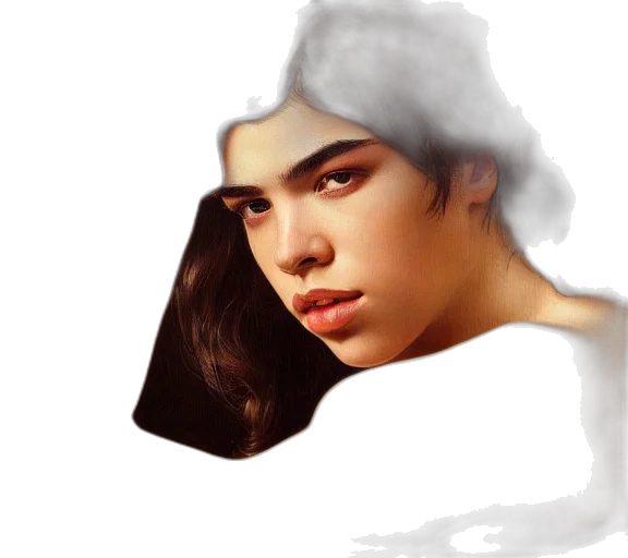 face, hat, photorealistic, fantasy art transparent PNG cut-out