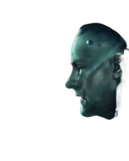 face, robot, mask, creature transparent PNG cut-out
