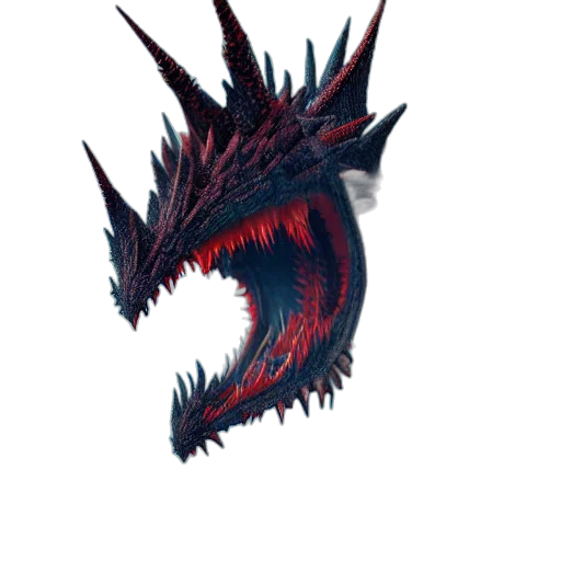 dragon, creature, staff, animal transparent PNG cut-out