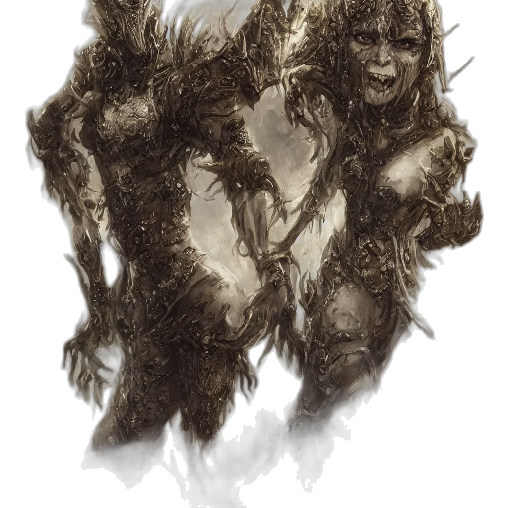 creature, dragon, hair, mask transparent PNG cut-out