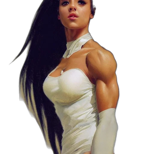 dress, robot, weapon, photorealistic transparent PNG cut-out