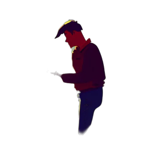 staff, jacket, hat, face transparent PNG cut-out