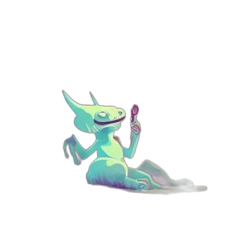 dragon, staff, creature, weapon transparent PNG cut-out