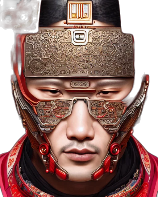 face, mask, robot, crown transparent PNG cut-out