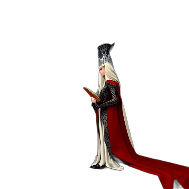 staff, sword, crown, dragon transparent PNG cut-out