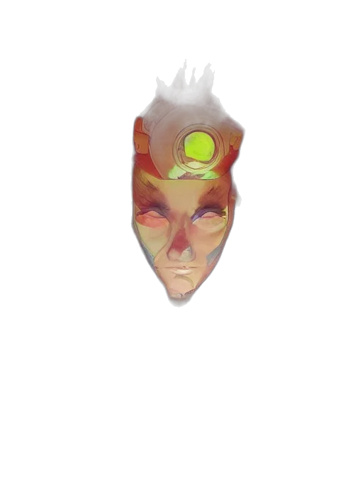 mask, face, crown, creature transparent PNG cut-out