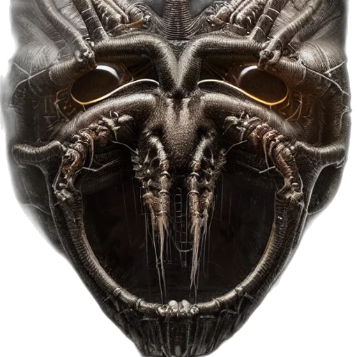 mask, creature, dragon, face transparent PNG cut-out