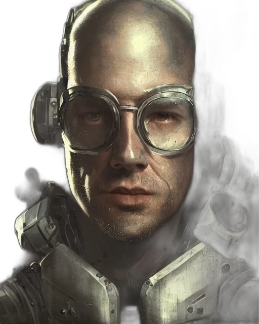 face, mask, staff, robot transparent PNG cut-out