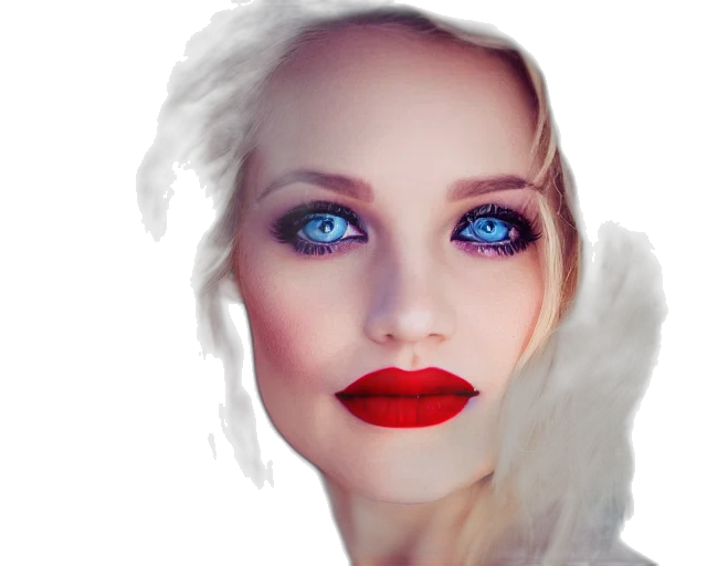 face, photorealistic, fantasy art, 3d render transparent PNG cut-out