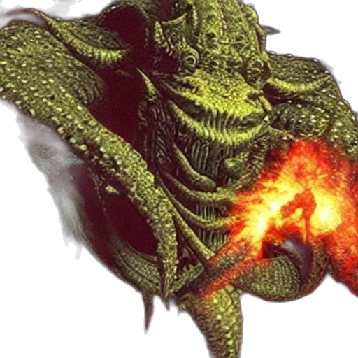 dragon, staff, creature, weapon transparent PNG cut-out