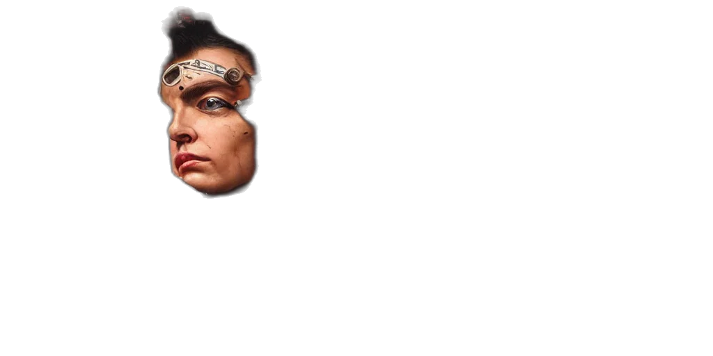 face, mask, crown, creature transparent PNG cut-out