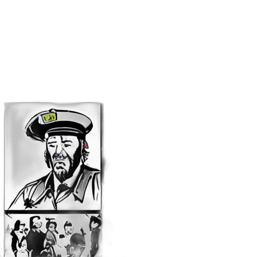 staff, comic book art, cartoon, photorealistic transparent PNG cut-out