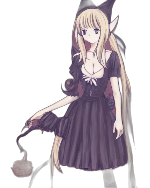 dress, staff, dragon, animal transparent PNG cut-out