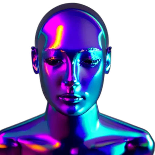 robot, face, mask, crown transparent PNG cut-out