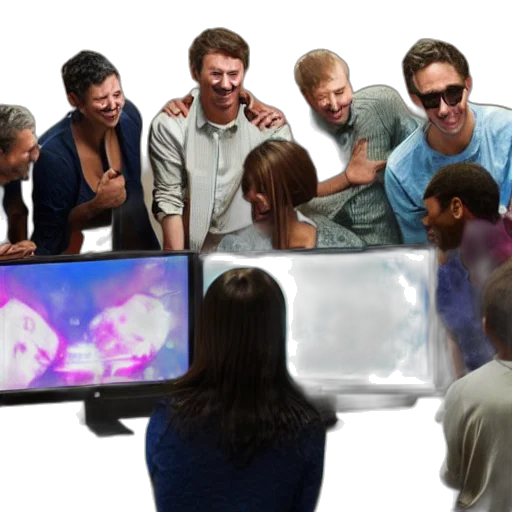 3d render, outer space, bunch, people transparent PNG cut-out