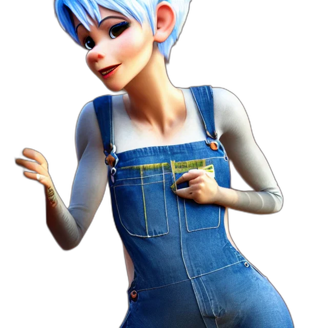 dress, robot, staff, creature transparent PNG cut-out