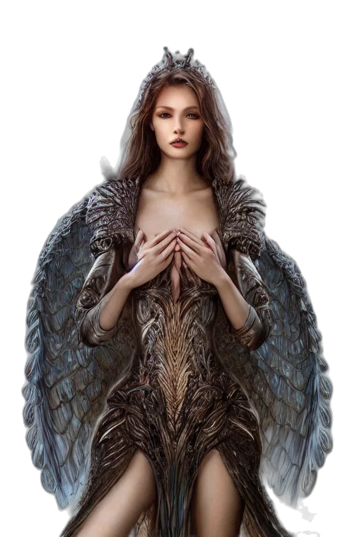 dress, jewelry, creature, dragon transparent PNG cut-out